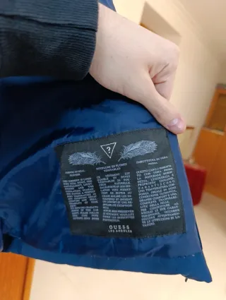 Chaqueta Plumas Guess Azul Marino Talla 14 Años