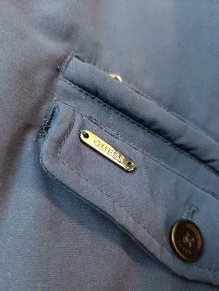 Chaqueta Plumas Guess Azul Marino Talla 14 Años