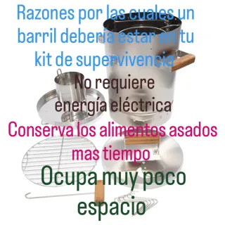 Barril Asador Universal Metal y Madera