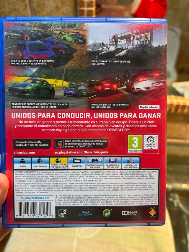 Driveclub PS4 (PlayStation 4) Juego Carreras