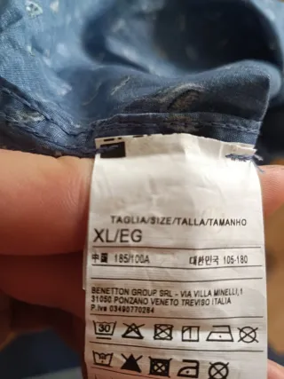 Camisa Benetton estampada