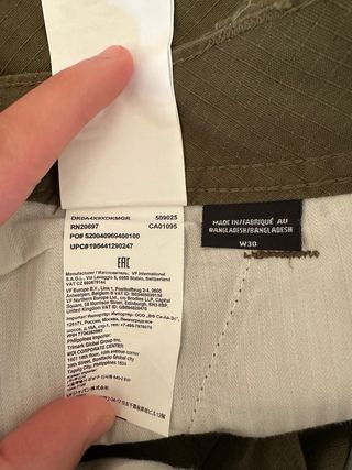 Pantaloni Cargo Dickies Uomo W30 Verde Oliva