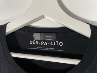 Camiseta Bershka DES-PA-CITO Negra Talla M