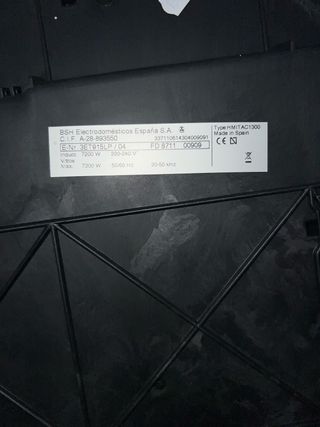 Placa Inducción Balay Nueva