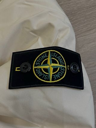 Abrigo sin capucha Stone Island color crema - S