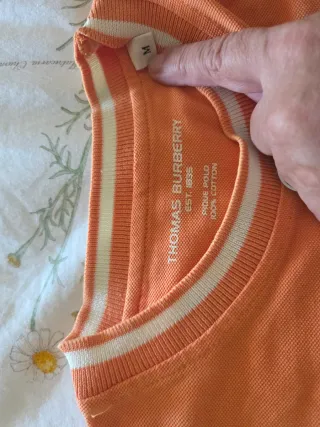 Polo Burberry Naranja