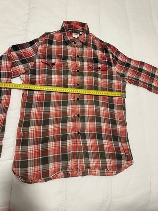 Camisa Levi's cuadros roja y marrón Talla M