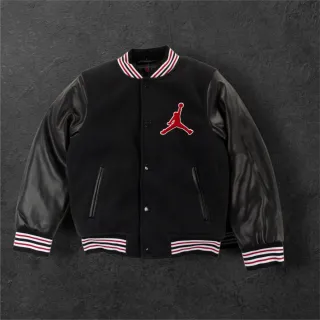 Giubbotto College Jordan Nero Rosso Taglia XS