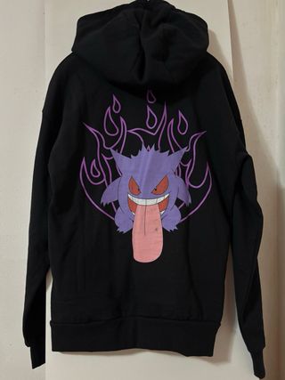 Felpa nera con stampa Pokémon Gengar