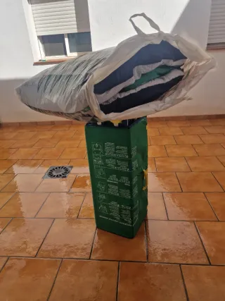 Cuna de viaje multicolor