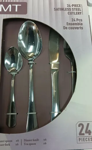 Set Posate Acciaio Inox MT 24 Pezzi