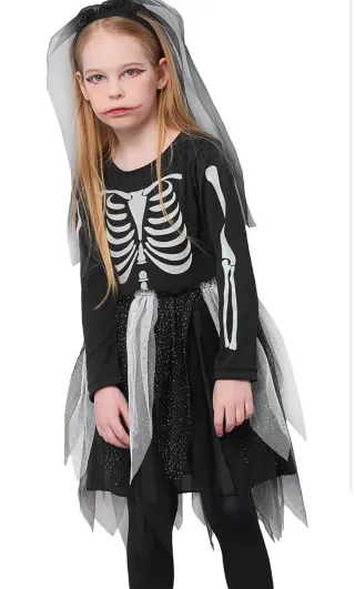 Disfraz Esqueleto Niña IKALI Halloween