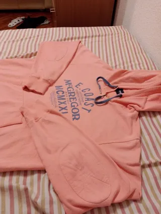 Sudadera McGregor vintage naranja/rosa