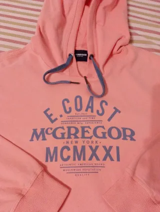 Sudadera McGregor vintage naranja/rosa