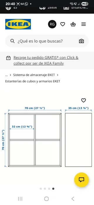 Mueble Almacenaje Eket Ikea Blanco