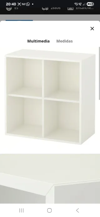 Mueble Almacenaje Eket Ikea Blanco