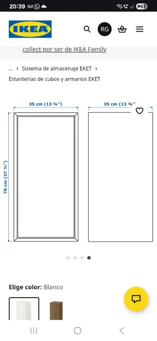 Mueble Almacenaje Eket Ikea Blanco