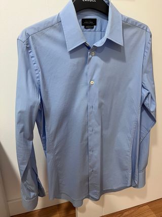 Camisa Zara Azul Talla L