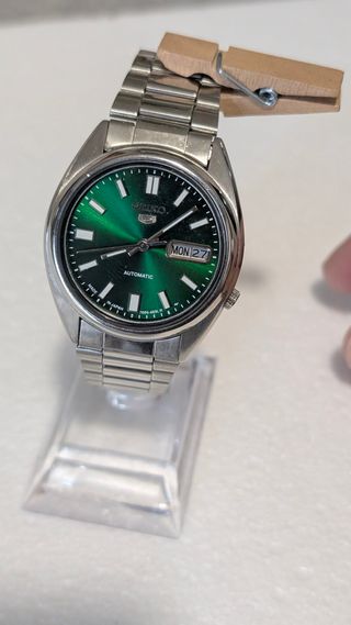 Seiko 5 Automatico Verde Argento