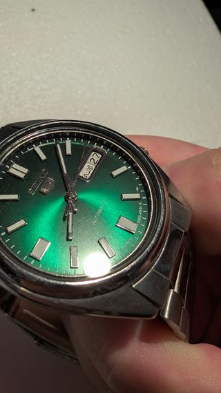Seiko 5 Automatico Verde Argento