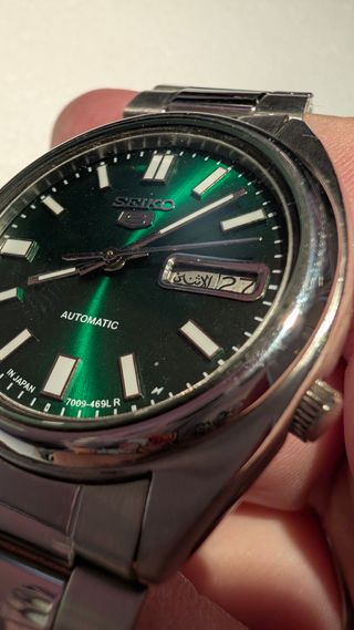 Seiko 5 Automatico Verde Argento