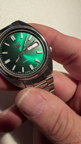 Seiko 5 Automatico Verde Argento