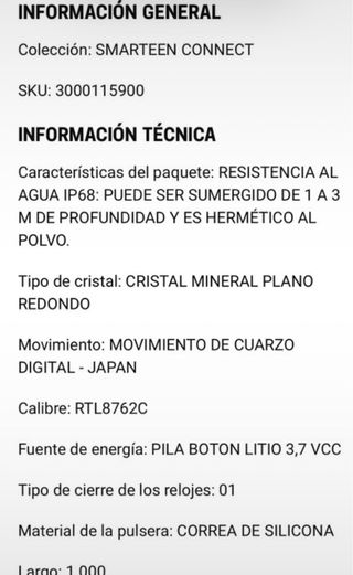 Reloj Tous azul azul oscuro casi negro