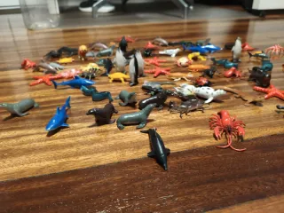 Lote animales pequeños plástico