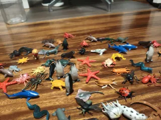 Lote animales pequeños plástico