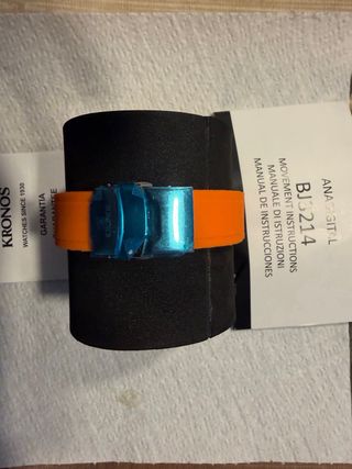 Reloj Kronos Blak Naranja Nuevo