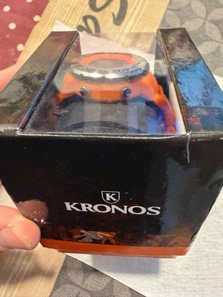Reloj Kronos Blak Naranja Nuevo