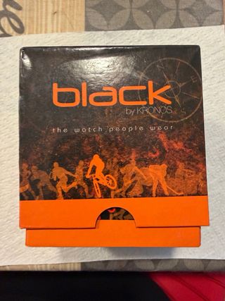 Reloj Kronos Blak Naranja Nuevo