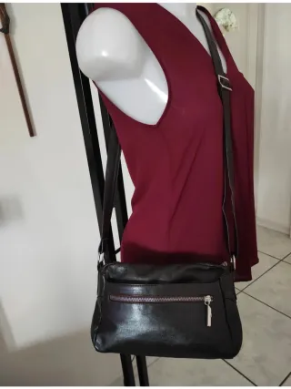 Borsa Pergolesi vera Pelle Nero