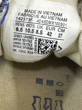 Converse All Star Blu 42