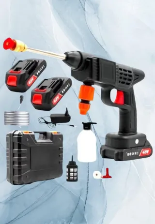 Pistola Idropulitrice a Batteria Ricaricabile Set