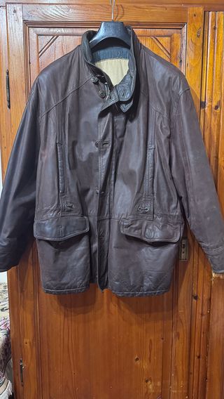 Giacca in pelle artigianale vintage