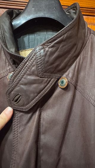 Giacca in pelle artigianale vintage