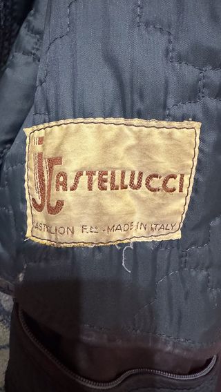 Giacca in pelle artigianale vintage