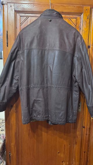 Giacca in pelle artigianale vintage