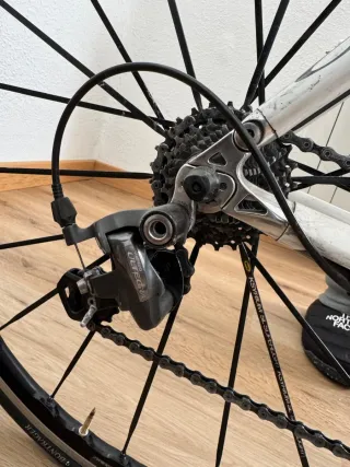 Bicicleta + rodillo + 2 ruedas repuesto.