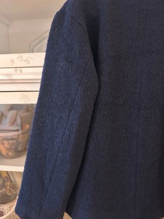 Masscob Chaquetón Lana Azul Marino