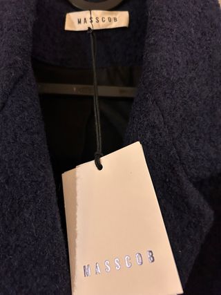 Masscob Chaquetón Lana Azul Marino