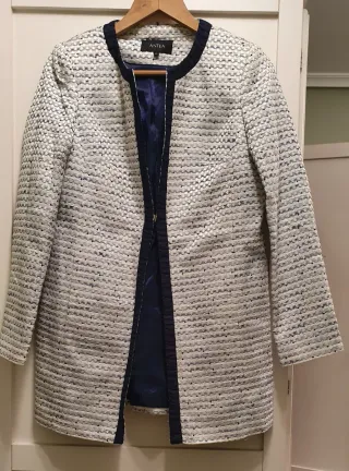 Chaqueta ANTIA mujer azul y blanco