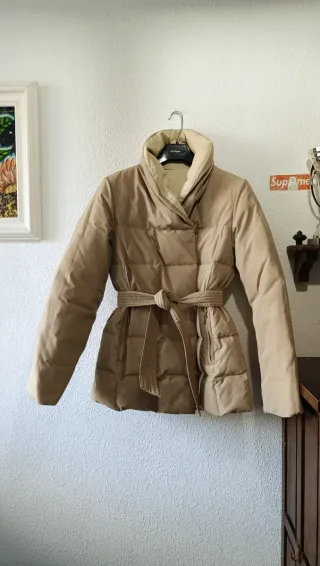 Cazadora plumas como NUEVA Zara Reversible Talla S