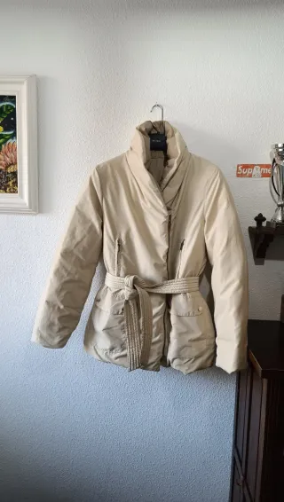 Cazadora plumas como NUEVA Zara Reversible Talla S