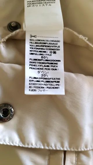 Cazadora plumas como NUEVA Zara Reversible Talla S