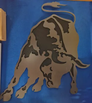 Logotipo Lamborghini Aluminio/Carbono