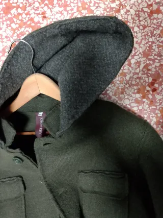 Cappotto uomo lana con cappuccio