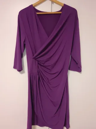 Vestido fiesta morado talla L
