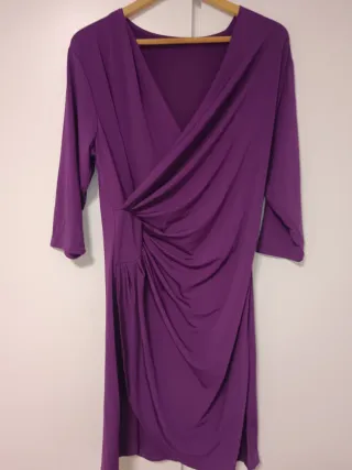 Vestido fiesta morado talla L